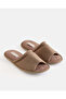 Men Brown Plain Slippers - 2