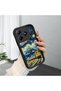 Realme C63 4G/C61 Compatible Black Silicone Case Starry Night Train and Castle Pattern Camera Protected Shock Absorbing