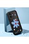 iPhone 16 Compatible Black Silicone Case with Colorful Flower Pattern, Camera Protection, Shock Absorption - 2