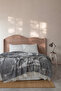 Manora Double Jacquard Blanket & Sheet Set Gray