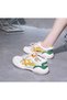 Women's White Sports Lace-Up Sneakers - 6