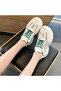 Women's Green Lace-Up Sneakers - 4