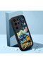 Samsung Galaxy S24 Ultra Compatible Black Silicone Case Starry Night Train and Castle Pattern Camera Protected Shock Absorbing - 2