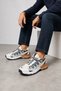 Entropy Men's Comfortable Sole Casual Shoes White-Navy Blue