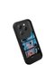 Infinix Hot 40/40 Pro Compatible Black Silicone Case Three-Compartment Palm Sunset Landscape Pattern Camera Protection Shock Absorbing - 3