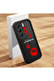 Tecno Camon 40 Pro 5g(Cm7) Compatible Black Silicone Case Red Lipstick Pattern Camera Protected Shock Absorbing - 2
