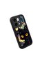 Oppo Reno14 Pro Compatible Black Silicone Case Starry Night Black Cat Pattern Camera Protected Shock Absorbing - 3