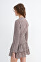 Checkered Ruffle Mini Dress E19036 - 6