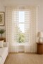 Macrame 18303 Brode Special Size Tulle Curtain 120X260 Without Pleats - 2