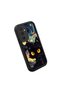 Samsung Galaxy S25 Compatible Black Silicone Case Starry Night Black Cat Pattern Camera Protected Shock Absorbing - 3