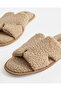 Women Taupe H Upper Slippers - 4