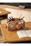 Single Compartment Pen Holder Pencil Case Plklk26021 Floral Patterned