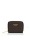 Women's Monogram Belle Small Card Wallet (Choco)