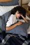 Alura Double Blanket & Duvet Cover Set Navy Blue - 5