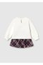 Baby Girl Plaid Skirt 2-Piece Set Marino 2953 - 4