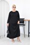 Plus Size Modal Fabric Skirt Set with Stones - 4