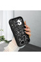 Samsung Galaxy A20/A30 Compatible Black Silicone Case Star and Cute Character Pattern Camera Protected Shock Absorbing