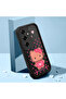 Samsung Galaxy S25 Plus Compatible Black Silicone Case Pixel Kitty Heart-Dot Pattern Camera Protected Shock Absorbing - 2