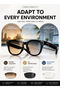 G1 AI Smart Glasses 8MP Camera WiFi Bluetooth Voice Assistant Translation Music Glasses Black - 4