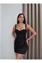 Corseted Satin Dress - 6