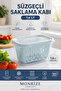 1.6 Lt Storage Container with Strainer Bpa Free Refrigerator & Freezer Compatible Vegetable and Fruit Storage Container