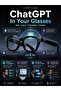 G1 AI Smart Glasses 8MP Camera WiFi Bluetooth Voice Assistant Translation Music Glasses Black - 2