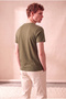 Men's 100% Cotton Green Short Sleeve Crew Neck Basic T-Shirt Olav - 5