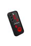 Tecno Camon 40 Pro 5g(Cm7) Compatible Black Silicone Case Red Lipstick Pattern Camera Protected Shock Absorbing - 3