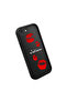 iPhone 7/8/Se 2020 2022 Compatible Black Silicone Case Red Lipstick Pattern Camera Protected Shock Absorbing - 4