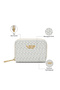 Women's Monogram Belle Small Card Wallet (White) - 3