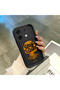 Infinix Zero 30 5g Compatible Black Silicone Case Sunset Beach Pattern Camera Protected Shock Absorbing