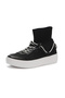 Women's Black Sock Canvas Sneakers - 2