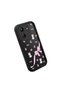 Redmi 13C 4g Compatible Black Silicone Case Cat-Pink Ribbon Flower Pattern Camera Protected Shock Absorbing - 3