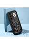 Samsung Galaxy S24 Fe Compatible Black Silicone Case with Star and Cute Character Pattern, Camera Protection, Shock Absorption - 2