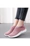 Women's Pink Sports Slip-On Sneakers - 3