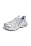 Women's Silver Running Lace-Up Sneakers - 6