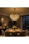 Aura 18-Lights Crystal Chandelier Crystal And Metal Chrome 100 cm - 6