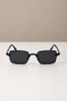 Asaf Black Metal Crystal Glass Sunglasses New Season Uv400 58 Ekartman |   Case and Cleaning Cloth Gift Set - 4