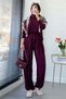 Premium Shalwar Cut Double Face Trouser Set - Plum