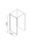 Shower Partition Black+Silk Print 1000x2000, Bath Shower Fitting For Daily Washroom Use - 2