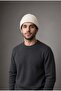 Unisex Winter Knitwear Ecru Beanie |   Plain Basic Knitted Beanie Model - 5