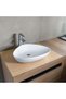 Ceramic Art Basin Model 2219C White, Wash Area Basin For Modern Bathroom Styling