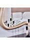 Atlanta 6 Drawer Dresser with Mirror And Stool Walnut/Beige - 6