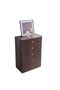 Jacksonville Chest of 5 Drawers Brown/Gold, Home Decor Piece For Dining, Console And Display Areas - 4