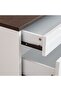 Sparkle Chest Of 5 Drawers-HG White And Dark Brown, Practical Product For Household Setup - 4
