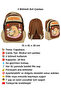 5230 Cennec Brown & Beige Capybara Figured Backpack - Nutrition - Pen Holder Set - 2