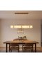 Valencia LED Chandelier Marble And Metal Black 100 cm, For Living Room And Dining Room Lighting - 4