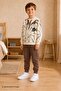 Boy's Tie-Dye Patterned School Casual Tracksuit Set Esf7037 - 3