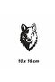 Wolf Vehicle, Car, Auto, Motorcycle, Helmet, Laptop, Glass Sticker 10X16 cm - 2