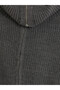 Ozmarka New Season Anthracite Stand Collar Women's Knitwear Cardigan - 7